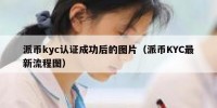派币kyc认证成功后的图片（派币KYC最新流程图）