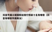 抖音外国小姐姐粉丝排行榜前十名有哪些（抖音有哪些外国美女）