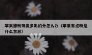 苹果涨粉锦囊多出的分怎么办（苹果有点粉是什么意思）