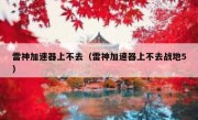 雷神加速器上不去（雷神加速器上不去战地5）