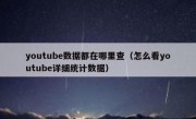 youtube数据都在哪里查（怎么看youtube详细统计数据）