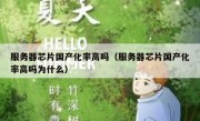 服务器芯片国产化率高吗（服务器芯片国产化率高吗为什么）