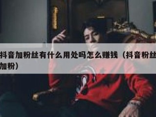 抖音加粉丝有什么用处吗怎么赚钱（抖音粉丝加粉）