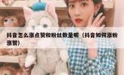 抖音怎么涨点赞和粉丝数量呢（抖音如何涨粉涨赞）