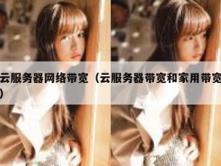 云服务器网络带宽（云服务器带宽和家用带宽）