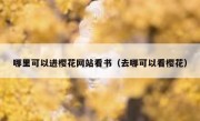哪里可以进樱花网站看书（去哪可以看樱花）