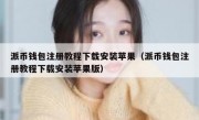 派币钱包注册教程下载安装苹果（派币钱包注册教程下载安装苹果版）