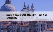 ins买东西可以送国内吗知乎（ins上可以购物吗）