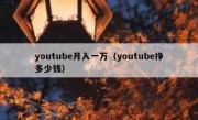 youtube月入一万（youtube挣多少钱）