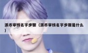 派币审核名字步骤（派币审核名字步骤是什么）