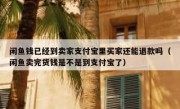 闲鱼钱已经到卖家支付宝里买家还能退款吗（闲鱼卖完货钱是不是到支付宝了）