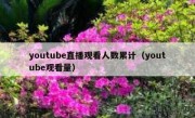 youtube直播观看人数累计（youtube观看量）