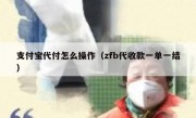 支付宝代付怎么操作（zfb代收款一单一结）