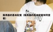 服务器的基本配置（服务器的基本配置如何查看）