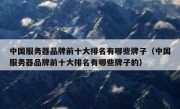 中国服务器品牌前十大排名有哪些牌子（中国服务器品牌前十大排名有哪些牌子的）