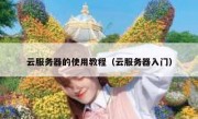 云服务器的使用教程（云服务器入门）