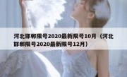 河北邯郸限号2020最新限号10月（河北邯郸限号2020最新限号12月）
