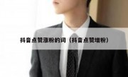 抖音点赞涨粉的词（抖音点赞增粉）