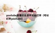 youtube需要什么软件才能打开（可以打开youtube）