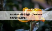 facebook账号购买（facebook账号购买微信）