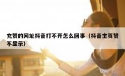 充赞的网址抖音打不开怎么回事（抖音主页赞不显示）