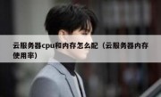 云服务器cpu和内存怎么配（云服务器内存使用率）