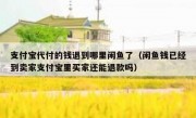 支付宝代付的钱退到哪里闲鱼了（闲鱼钱已经到卖家支付宝里买家还能退款吗）
