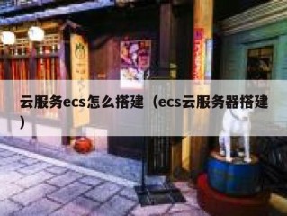 云服务ecs怎么搭建（ecs云服务器搭建）