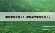 限号字母算什么?（限号英文字母算什么）