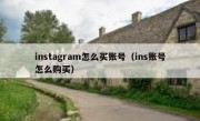 instagram怎么买账号（ins账号怎么购买）