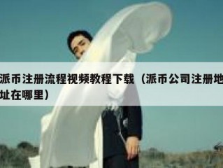 派币注册流程视频教程下载（派币公司注册地址在哪里）