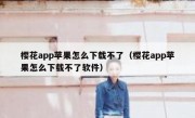 樱花app苹果怎么下载不了（樱花app苹果怎么下载不了软件）