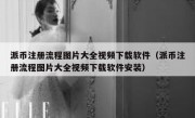 派币注册流程图片大全视频下载软件（派币注册流程图片大全视频下载软件安装）