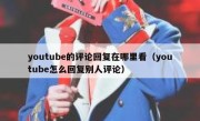 youtube的评论回复在哪里看（youtube怎么回复别人评论）