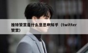推特赞赏是什么意思啊知乎（twitter赞赏）
