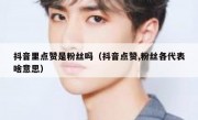 抖音里点赞是粉丝吗（抖音点赞,粉丝各代表啥意思）