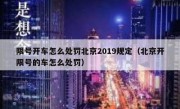 限号开车怎么处罚北京2019规定（北京开限号的车怎么处罚）