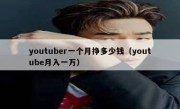 youtuber一个月挣多少钱（youtube月入一万）