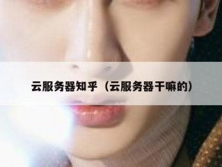 云服务器知乎（云服务器干嘛的）