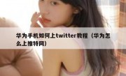 华为手机如何上twitter教程（华为怎么上推特网）