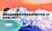 国外抖音粉丝最多的明星是谁啊图片大全（抖音外国人排行）