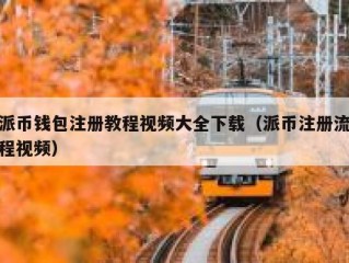 派币钱包注册教程视频大全下载（派币注册流程视频）