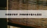 外网梯子知乎（外网的梯子是什么意思）