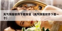天气预报软件下载安装（天气预报软件下载一个）