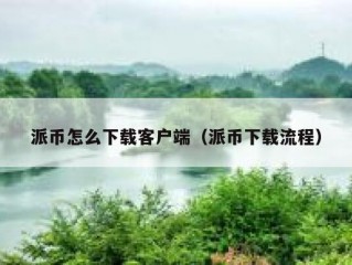 派币怎么下载客户端（派币下载流程）