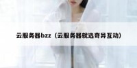 云服务器bzz（云服务器就选奇异互动）