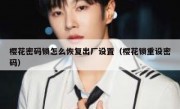 樱花密码锁怎么恢复出厂设置（樱花锁重设密码）