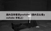 国内怎样看到youtube（国内怎么看youtube 手机上）