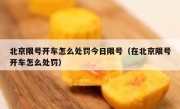 北京限号开车怎么处罚今日限号（在北京限号开车怎么处罚）