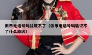 派币电话号码验证不了（派币电话号码验证不了什么原因）